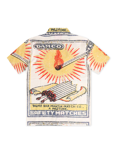 Apastime Vacation in Portugal Woven Shirt - Cream