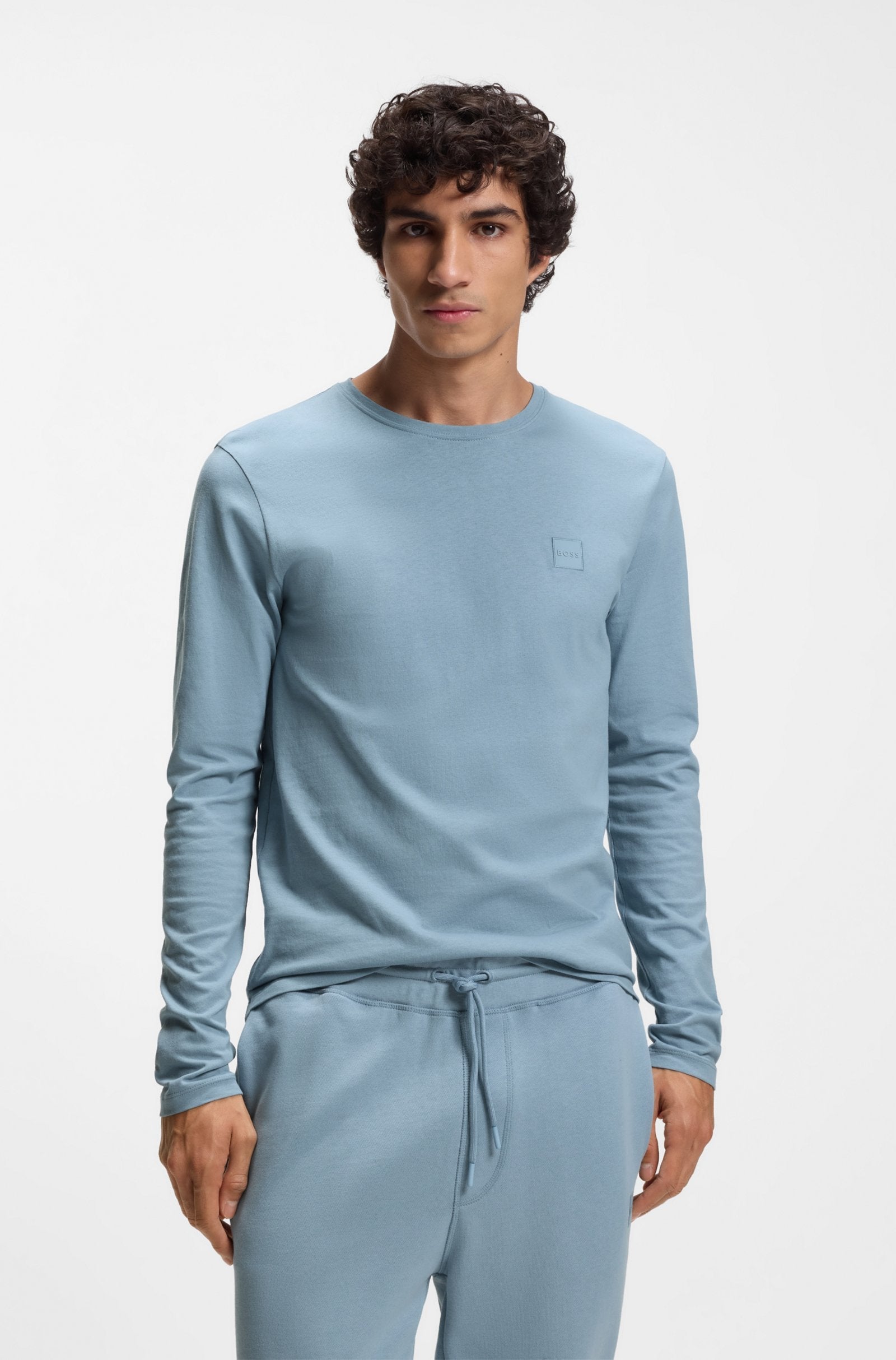 Boss Orange Tacks Tee - Sky Blue